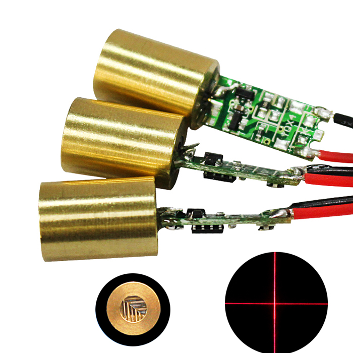 650nm 200mW Red Laser Diode Module Crosshair Laser Positioning Marker Φ12x36mm